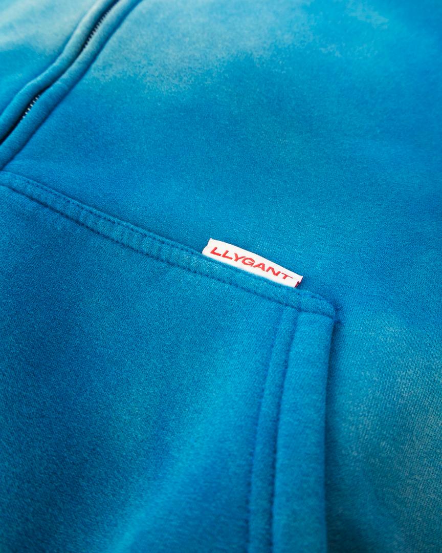 LLYGANT BLUE FADED HOODIE