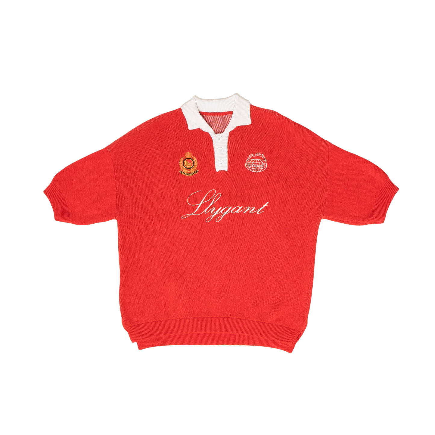 LLYGANT KNITTED POLO RED