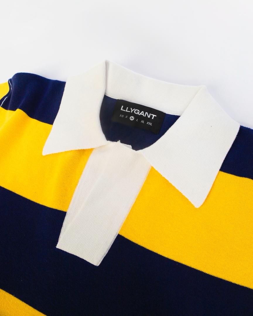 LLYGANT YELLOW STRIPE POLO