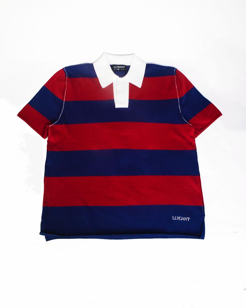 LLYGANT RED STRIPE POLO